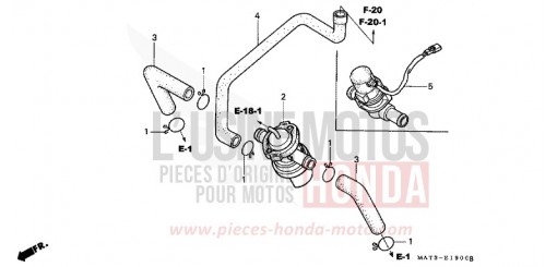 SOUPAPE D'AIR CBR1100XX3 de 2003